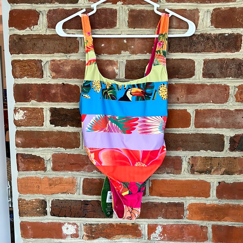 Farm Rio one piece bathing suit, new with tags